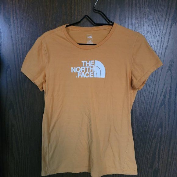 The North Face Women's Mustard Yellow Half Dome Graphic Tee Size Large - Picture 2 of 6